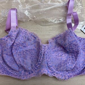 Skarlett Blue pink & Purple Lace Underwire Bra, 32G, “Rouse”, thistle, NWT